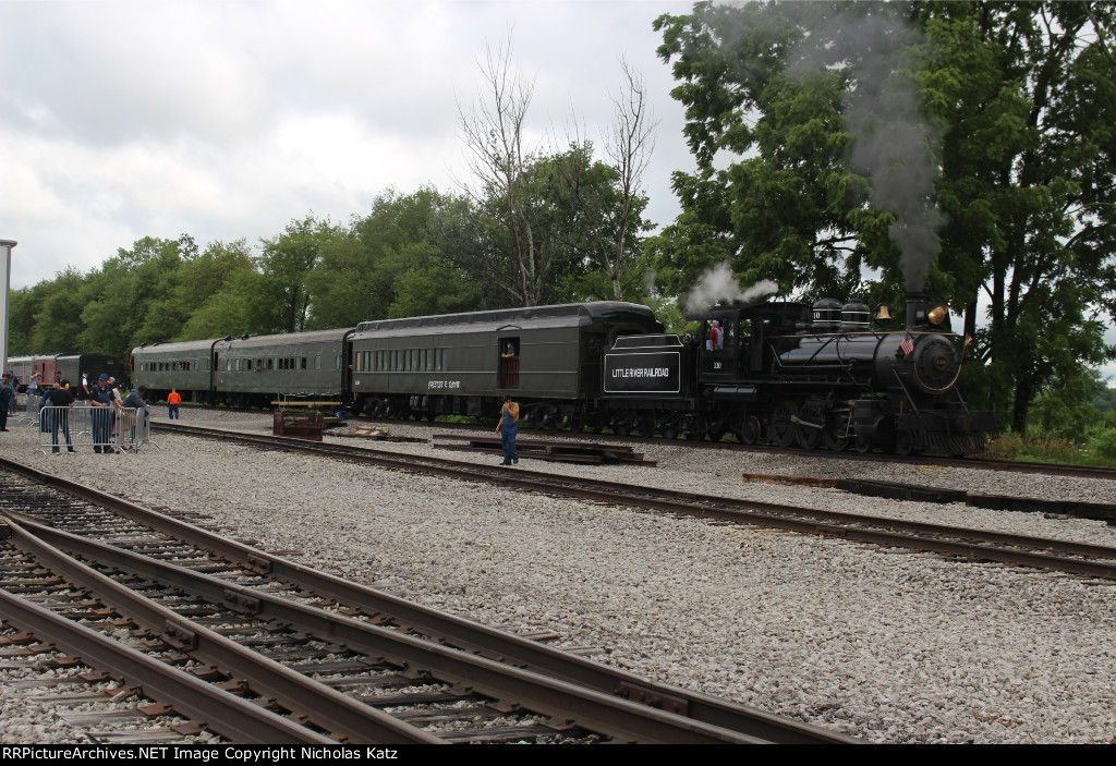 Little River Railroad #110 with the Hamilton Flyer consist